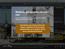 Tablet Screenshot of hoteleiffeltrocadero.com